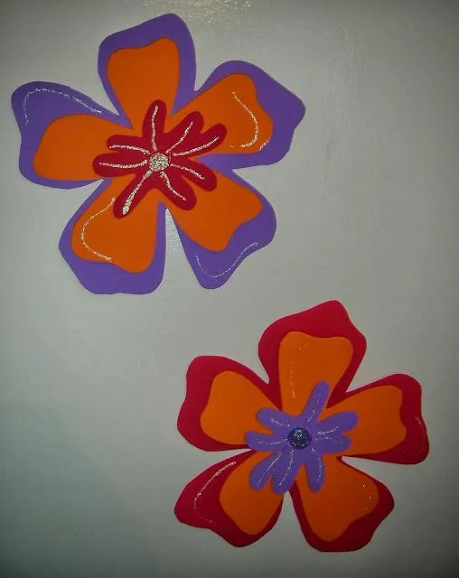 Arte Gabrielle: DECORACION PRIMAVERAL - Flores y Pájaros de Foamy ...