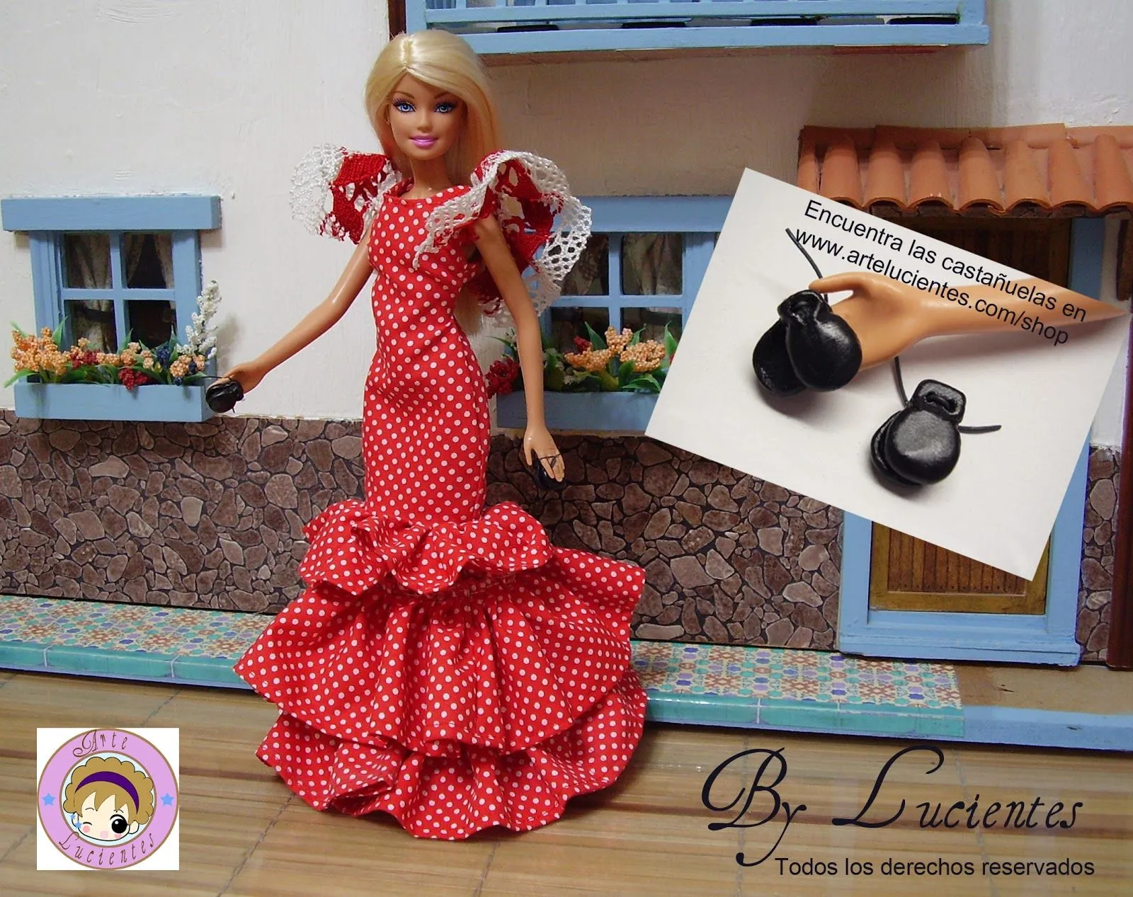 Arte Lucientes: PATRON DE VESTIDO BARBIE SEVILLANA