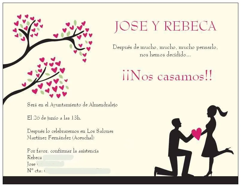 como por ARTE de magia: Invitaciones de boda