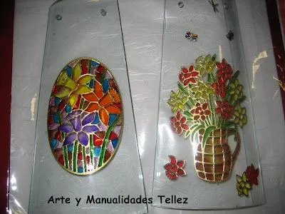 Arte y Manualidades Tellez: TEJAS DE CRISTAL