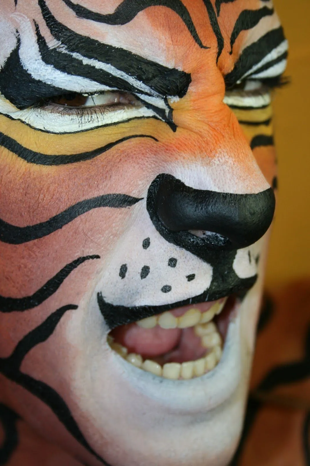 el arte en maquillar: maquillaje tigre