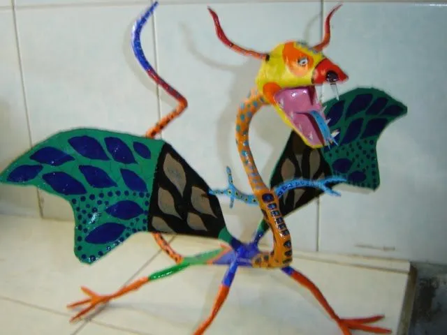 ARTE EN PAPEL: ALEBRIJE 1 FINALIZADO