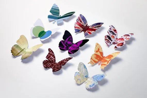 El Arte del Papel.: Mariposas de papel para coleccionistas.