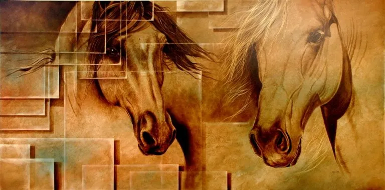 PINTURAS DE CABALLOS AL OLEO - ARTE Y PINTURA, ABSTRACTOS ...