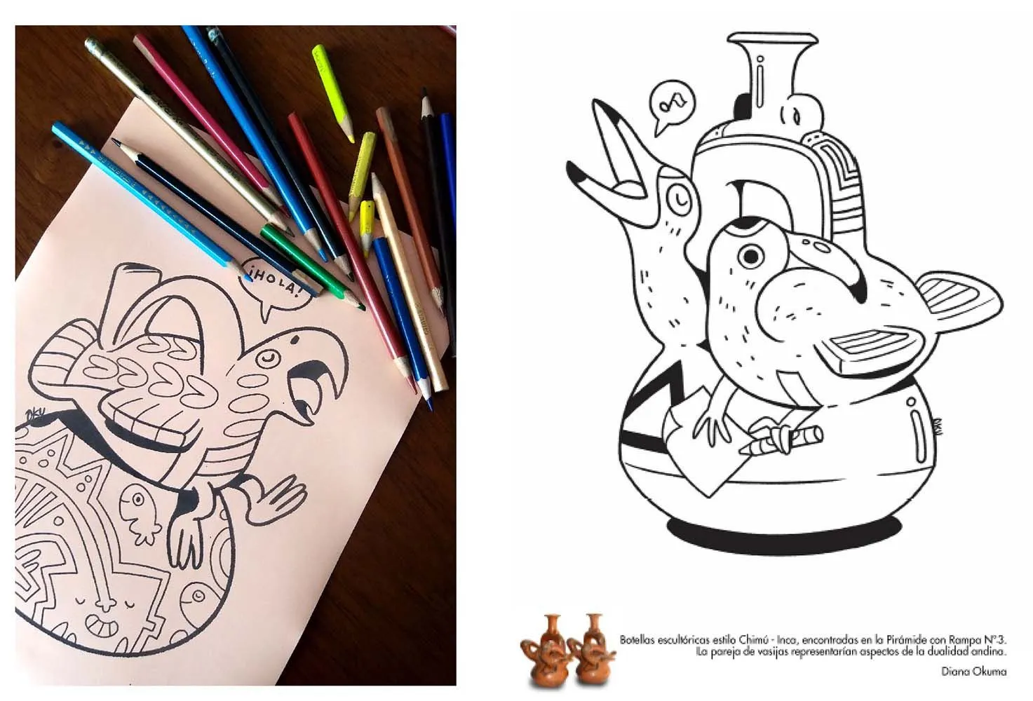 El arte siempre une: dibujando para niños — el cuaderno para colorear - Descubra Nikkei