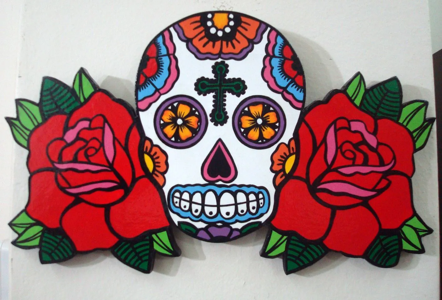 ARTECOLOR OBJETOS: CALAVERAS MEXICANAS EN MADERA PINTADAS A MANO ...