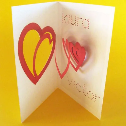 Artenpapel - Regalos personalizados - Tarjeta Pop-up E