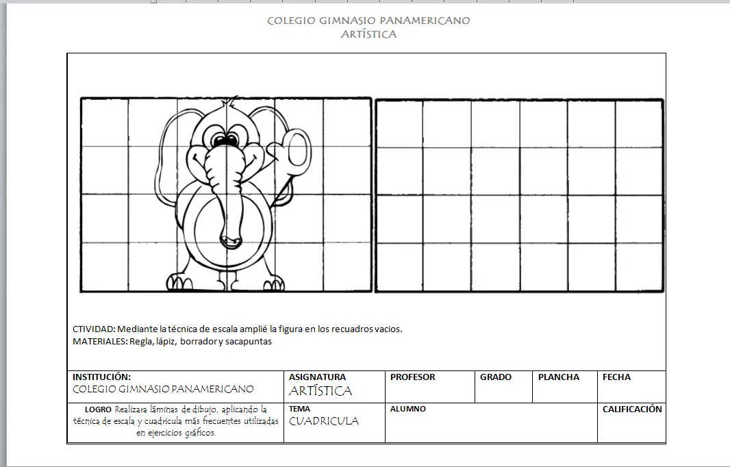 ARTES: LA CUADRICULA