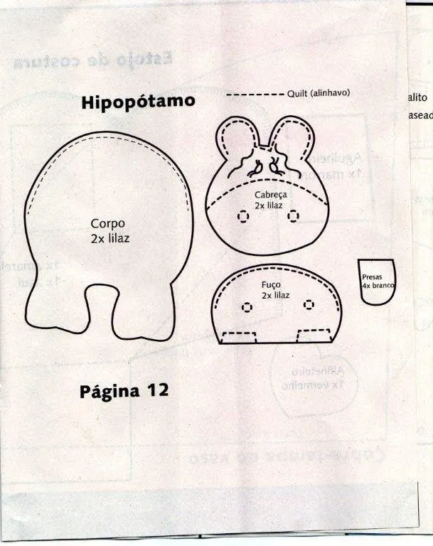 Artes da Lisandra: Hipopótamo