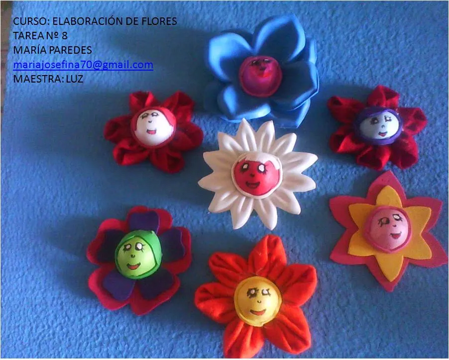 LAS ARTES DE MARÍA PEPITA: FLORES TERMOFORMADAS