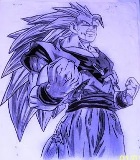 Artes Visuales.Prof. Francisco Gonzalez Reyna.: goku nivel 3 lapiz