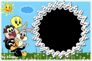 Artes da Zelda: Novas molduras em PNG Baby Looney Tunes