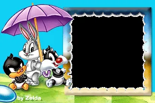 Artes da Zelda: Novas molduras em PNG Baby Looney Tunes