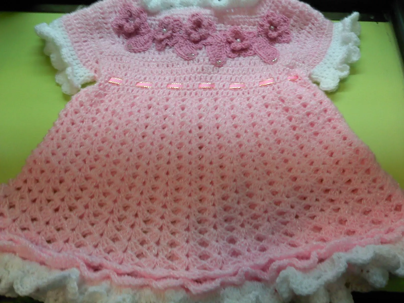 ARTESANIA DEL SUR : VESTIDO DE NIÑA A CROCHET