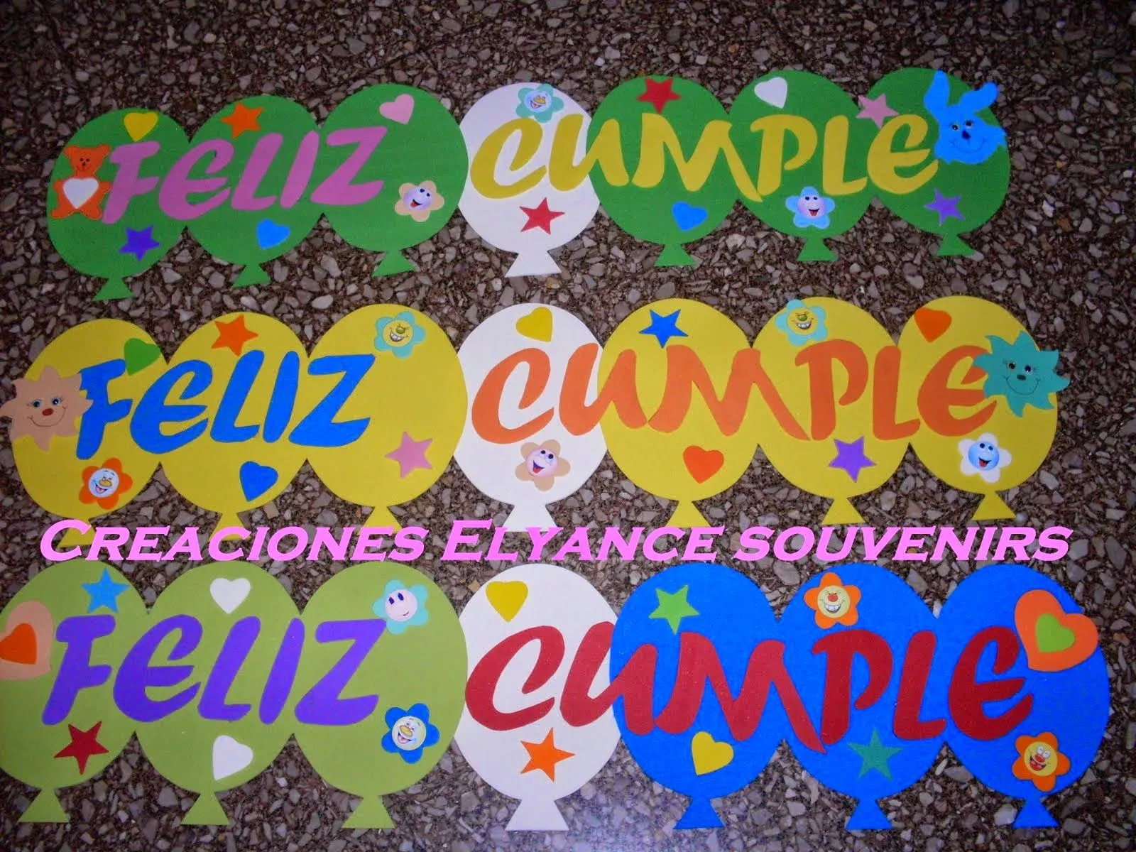 Mis artesanias: Cartel de Feliz Cumple