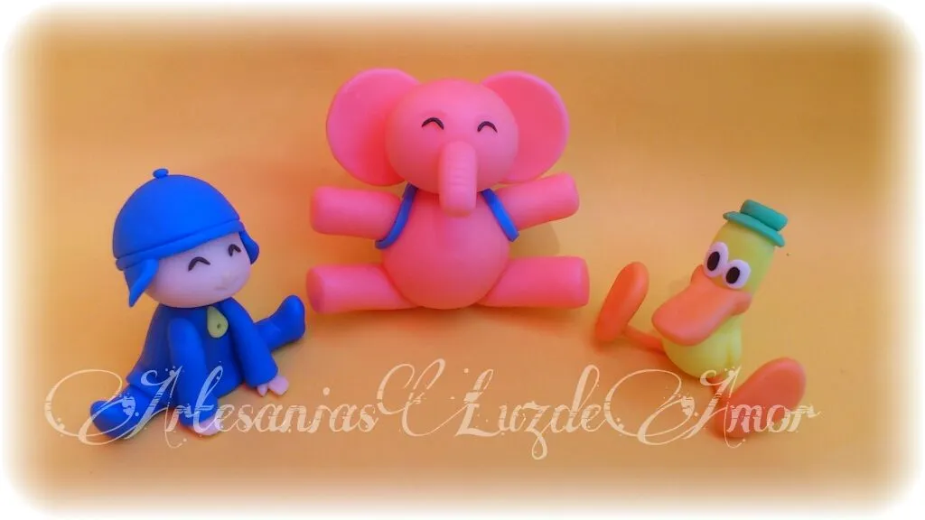 Artesanias Luz de Amor (Porcelana Fria): Angry birds, Pocoyo, Pato ...