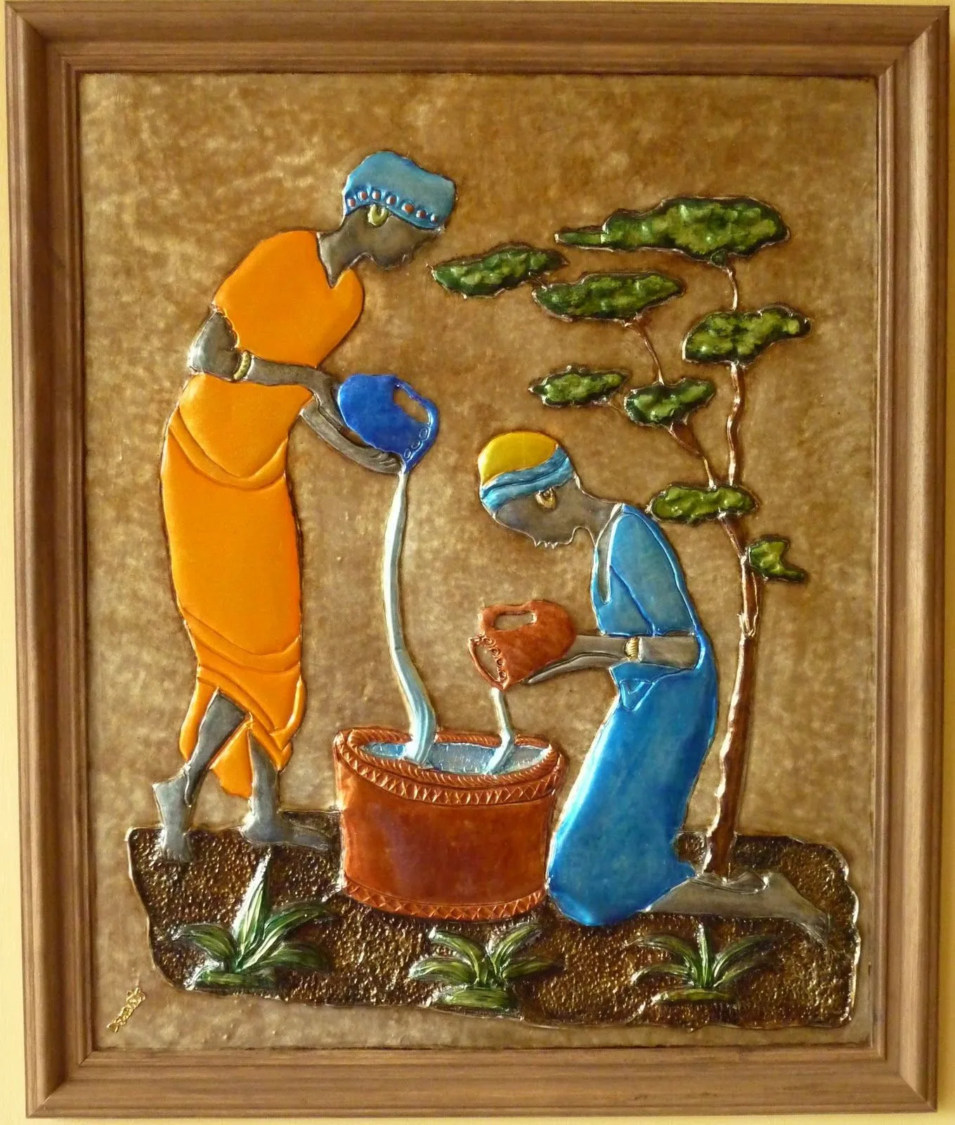 Artesanias Repujadas En Aluminio: Cuadros en Tecnica de Repujado