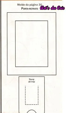 Artezanato da Crizinha: MOLDE PORTA RETRATO