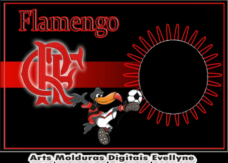 Arts Molduras Digitais Evellyne: Flamengo