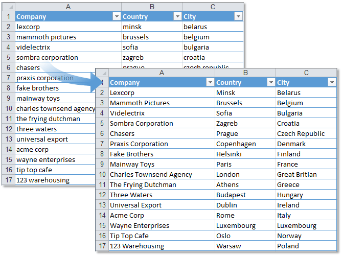 ASAP Utilities for Excel - Texto » Comenzar Cada Palabra Con ...