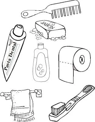 Aseo infantil - Dibujos para colorear - aColorear
