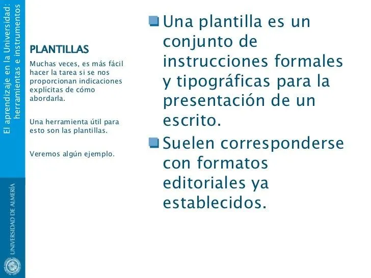 Aspectos formales de la presentación oral y escrita de trabajos