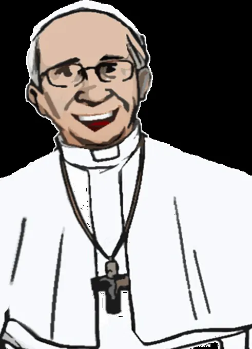 EDUCACIÓN RELIGIOSA: PAPA FRANCISCO EN DIBUJOS PARA NIÑOS