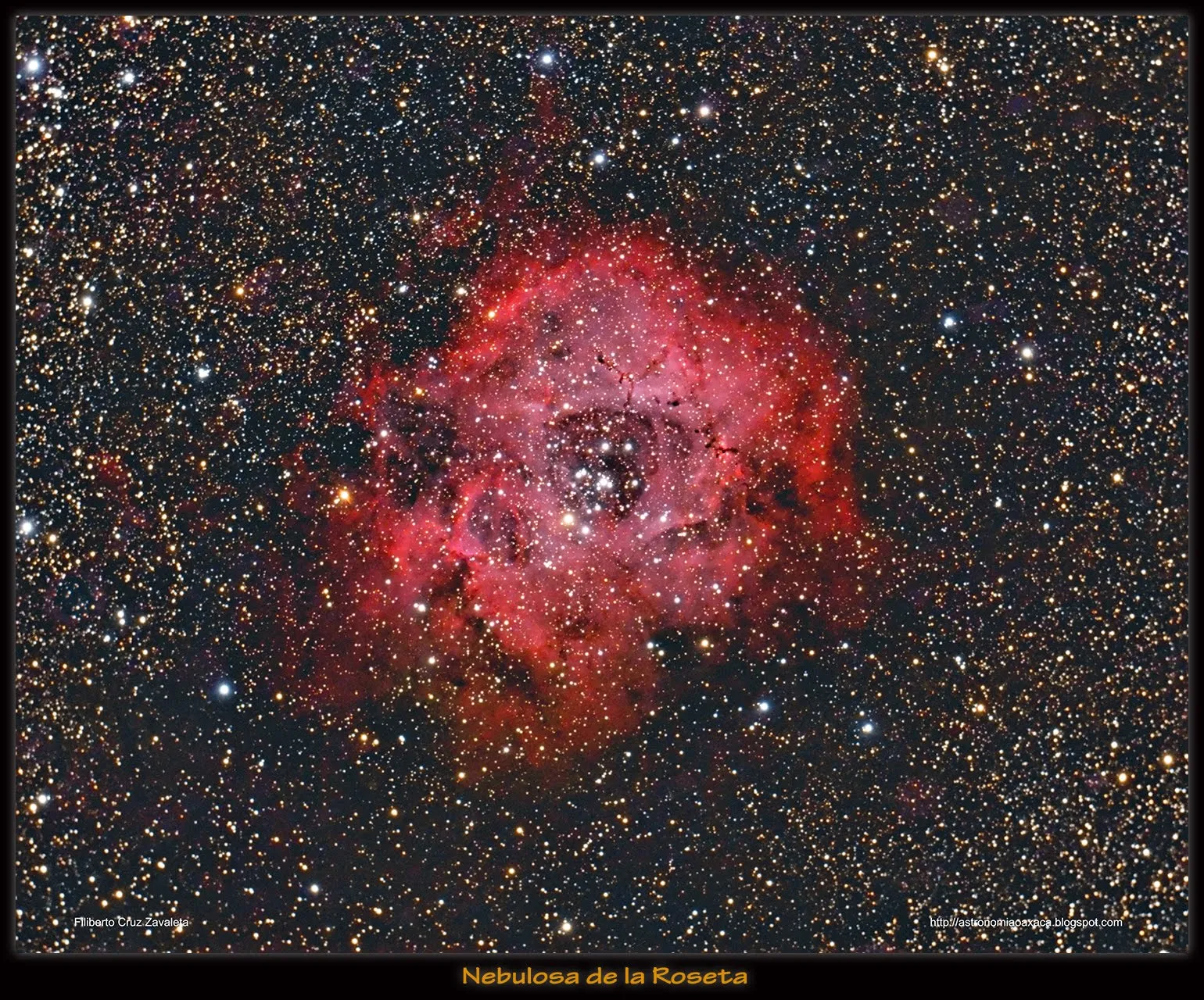 Astronomia y astrofotografia desde Oaxaca Mexico: Nebulosa Roseta