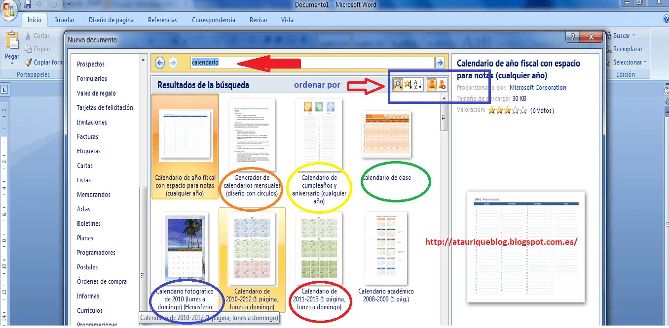 Ataurique Informática: Buscar las Plantillas de documentos en ...