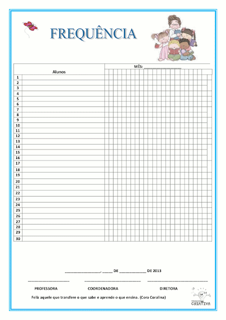 Ateliê Pedagoga Criativa: Modelo de diário escolar