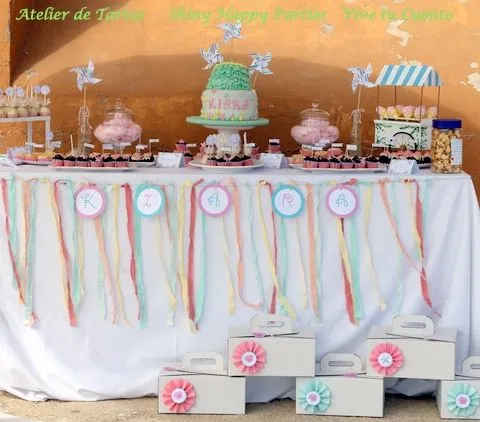 Atelier de Tartas: Mesa Dulce Cumpleaños en la playa