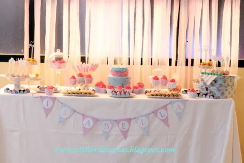 Atelier de Tartas: Mesa Dulce Cumpleaños Shabby Chic Vintage