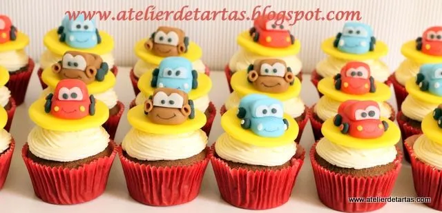 Atelier de Tartas: Tarta y Cupcakes Cars, Rayo Mcqueen