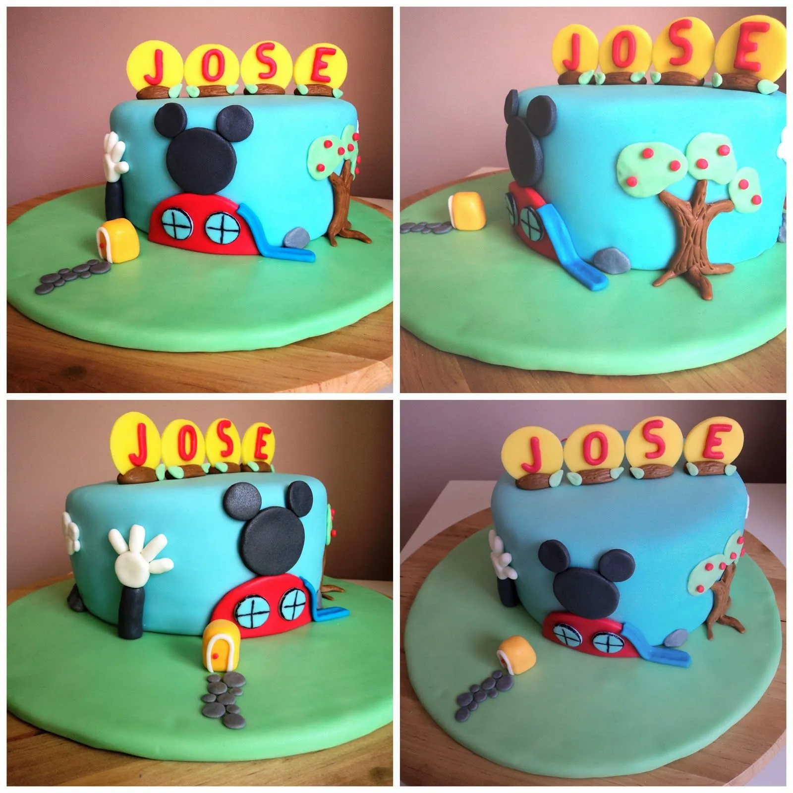 Atelier de Tartas: Tarta Personalizada Fondant: La casa de Mickey ...