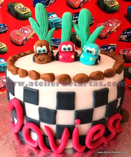 Atelier de Tartas: Tarta Personalizada Fondant: Rayo McQueen