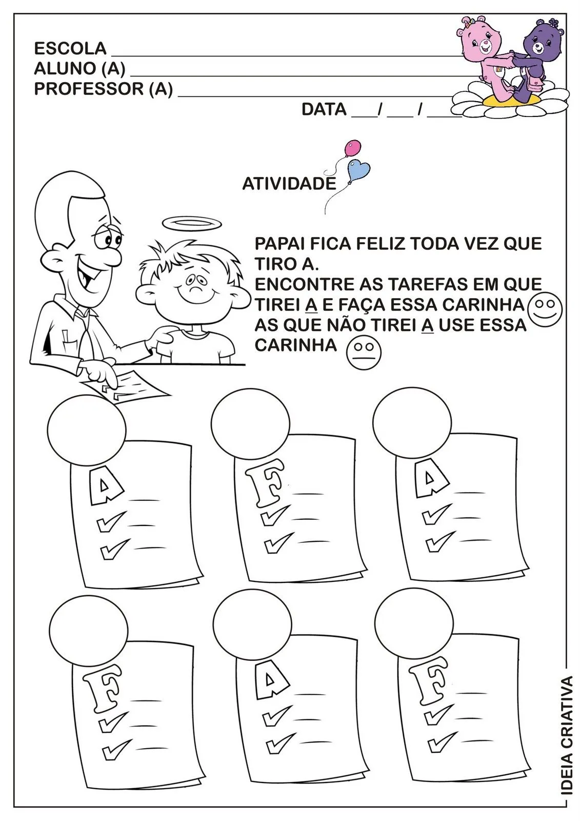 Atividade Dia dos Pais | Ideia Criativa - Gi Barbosa Educação Infantil