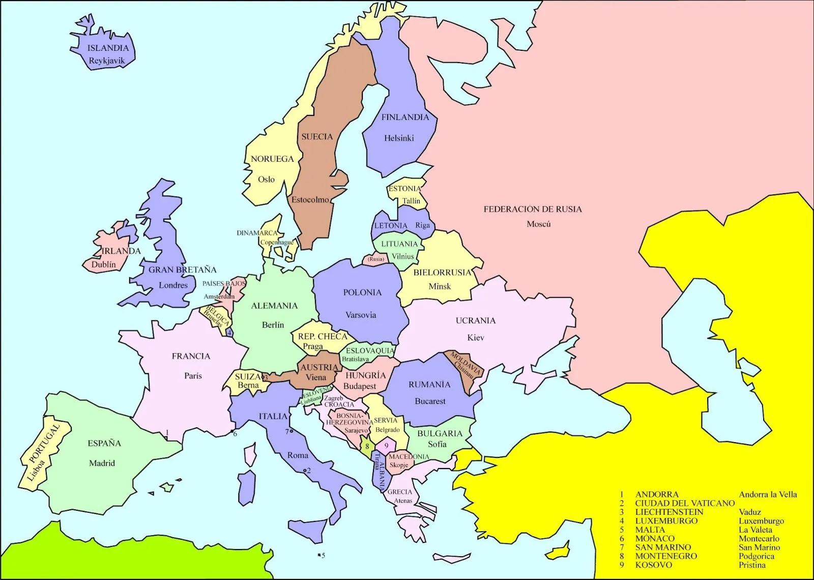 Atlas Geográfico: Europa