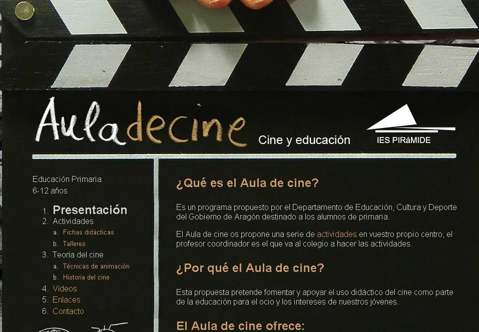 Aula de cine para niños, descargar o imprimir.