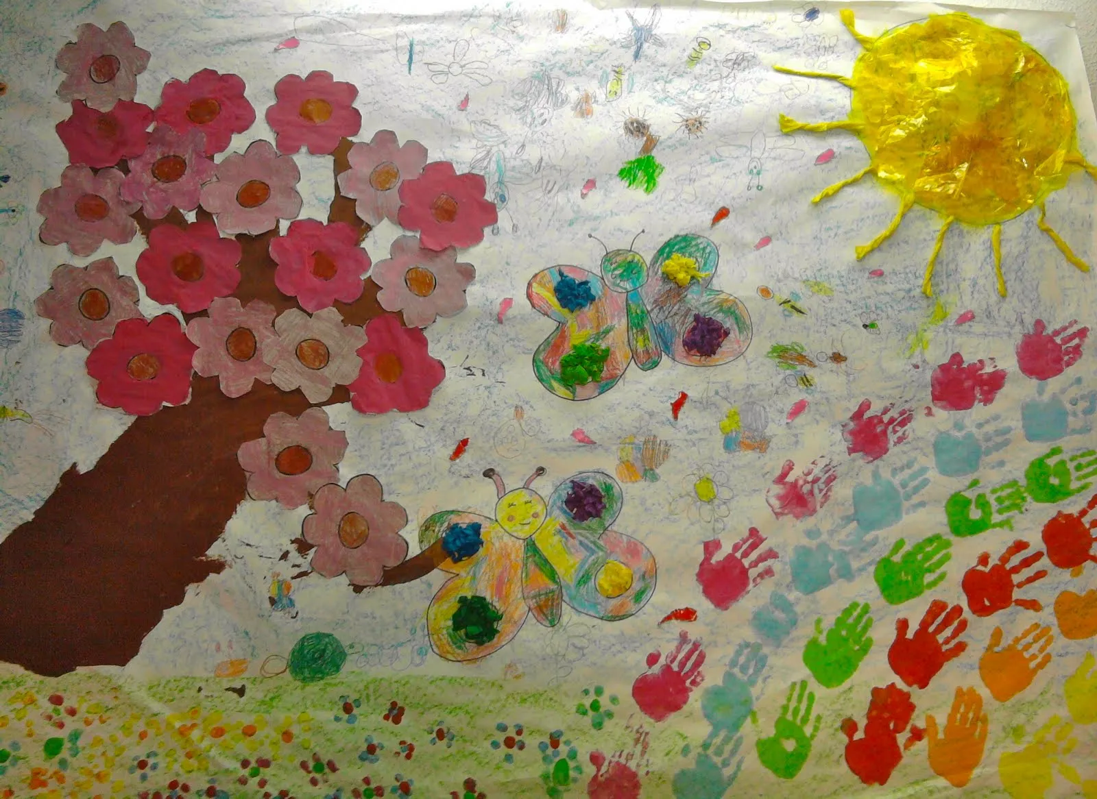 AULA DE INFANTIL: Mural primavera