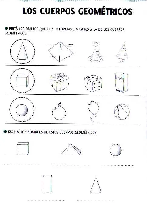 Aula Seño Sory...: Cuerpos geométricos. Actividades!!!