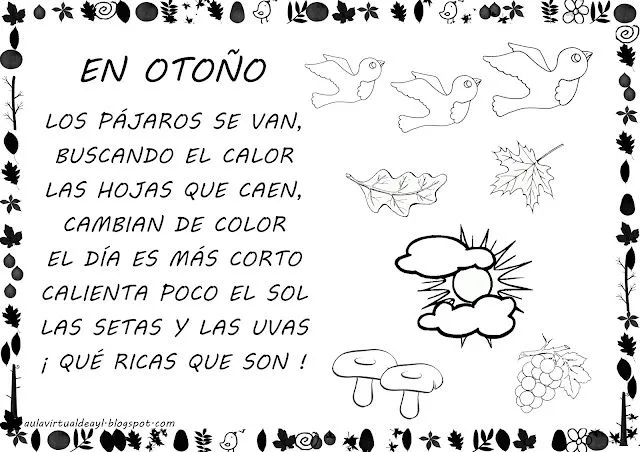 Aula virtual de audición y lenguaje: Poemas de otoño