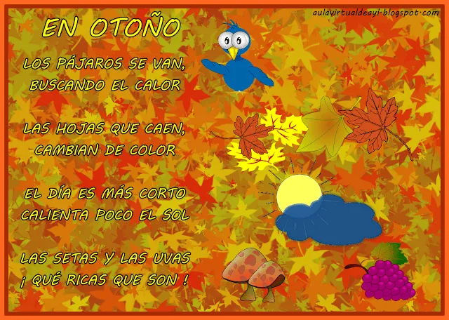 Aula virtual de audición y lenguaje: Poemas de otoño