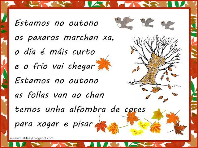 Aula virtual de audición y lenguaje: Poemas de otoño