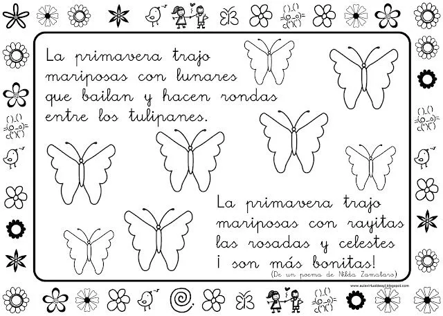 Aula virtual de audición y lenguaje: Poemas de primavera