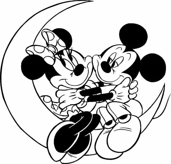 Ausmalbilder Mickey Mouse und Minnie | Ausmalbilder und Malvorlagen