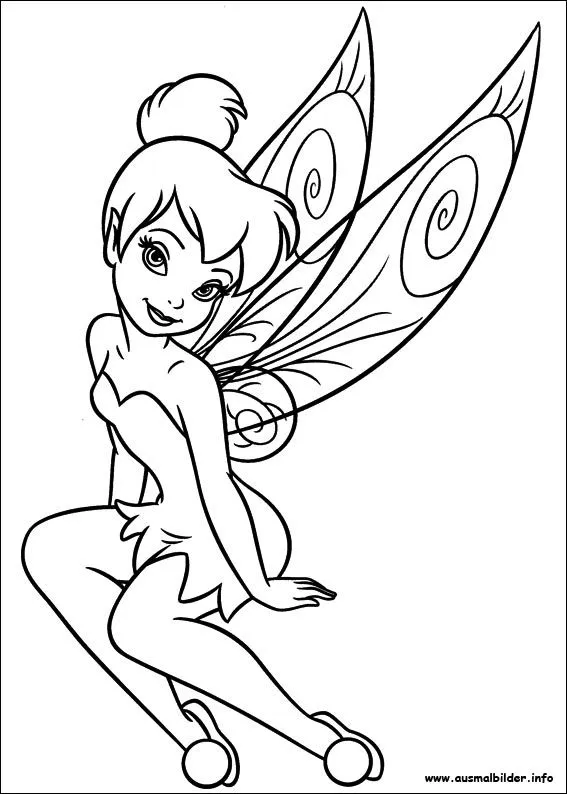 ausmalbilder tinkerbell kostenlos | Best Coloring Pages