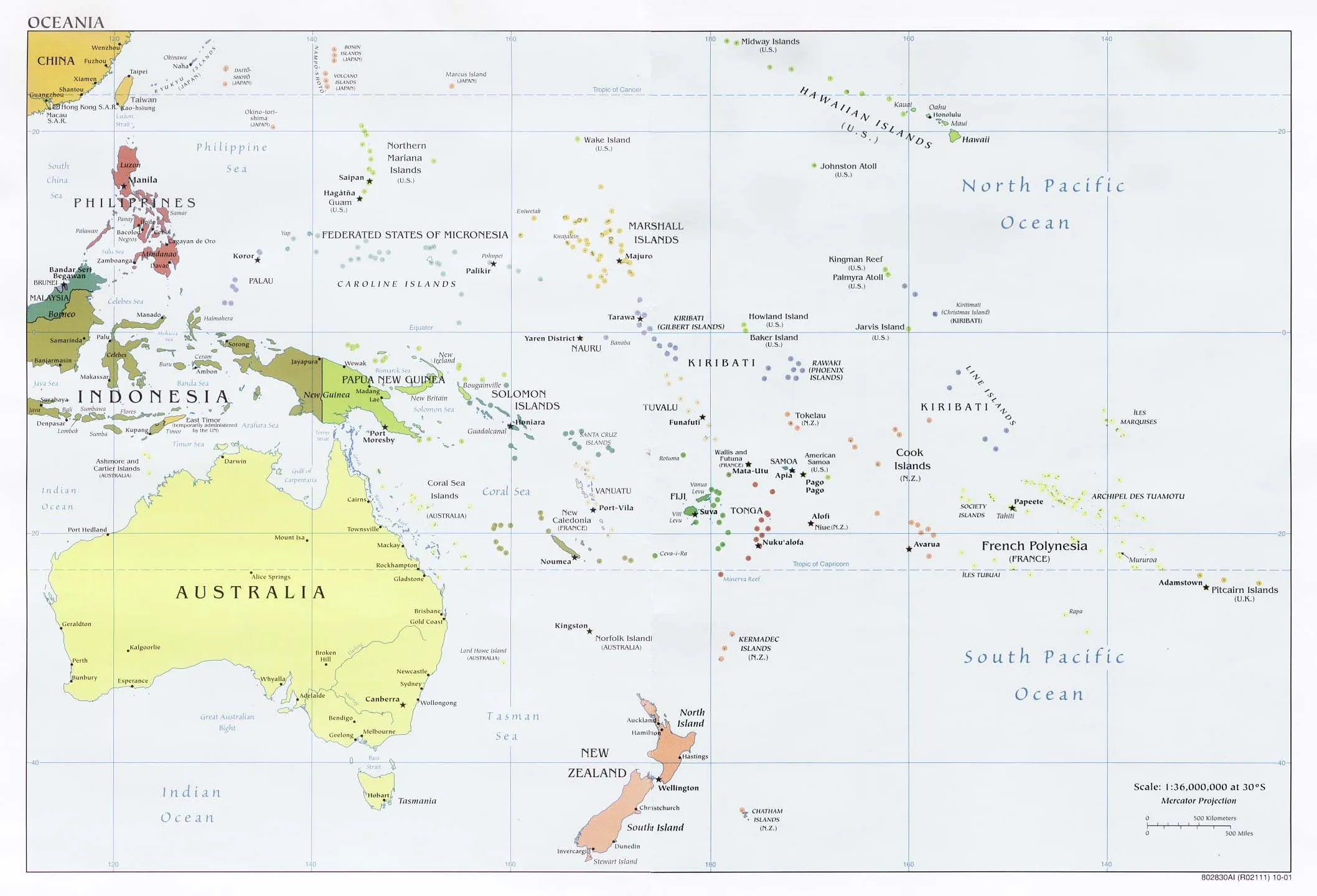 Australia and the Pacific Maps - Perry-Castañeda Map Collection ...