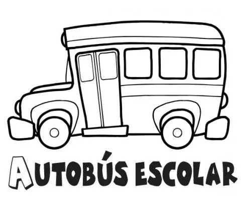 de autobús escolar para imprimir y colorear