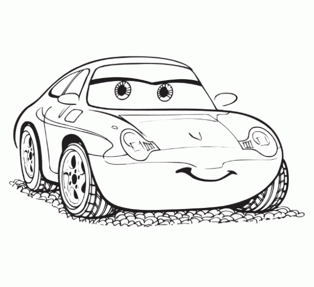 Dibujo de Coche de Cars para colorear. Dibujos infantiles de Coche ...