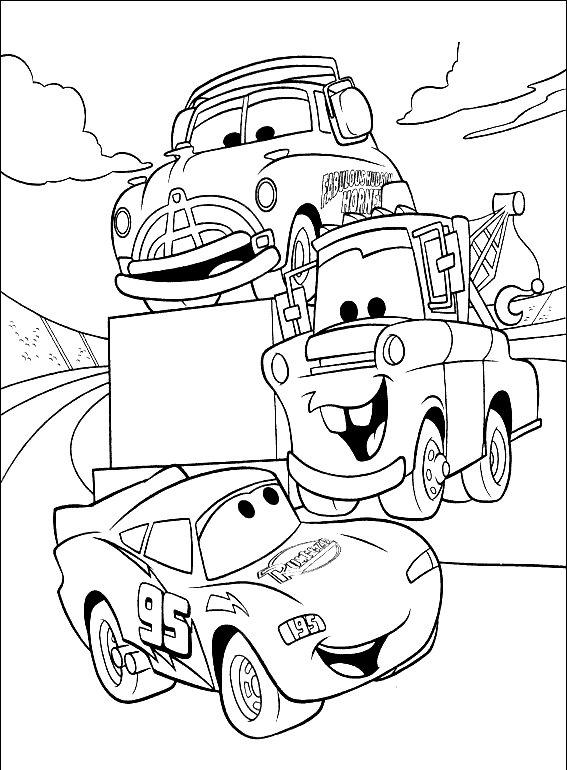 Dibujos para pintar de autos cars - Imagui